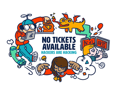 No tickets available ideas illustration monster