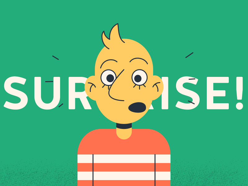 Surprise after effects animated facial expressions gif motion graphic surprise
