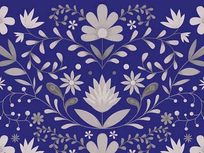 Repeating Floral Pattern digital illustration floral floral design floral illustration floral pattern flower flower illustration flower pattern flowers illustration leaf illustration leave leaves