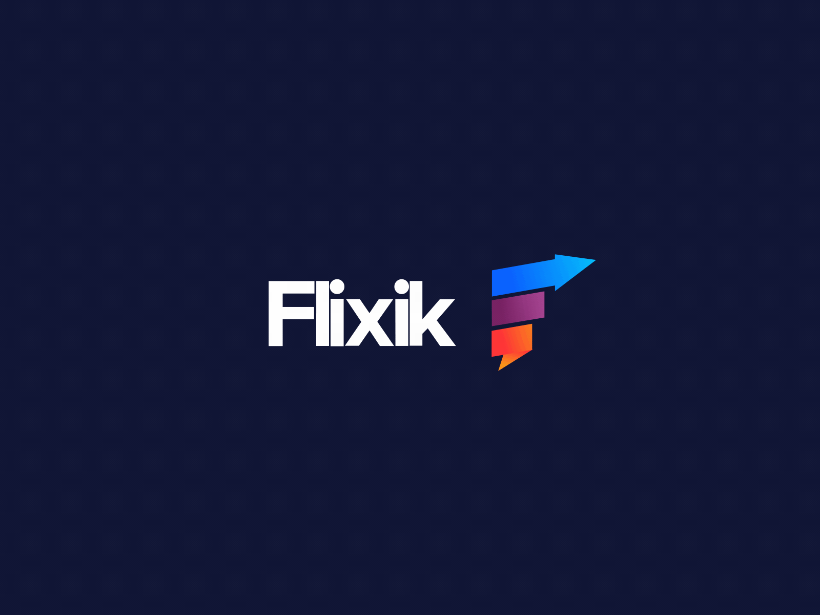 Flixik - Logo animation animated animation branding design intro logo logo animation motion motion design motiongraphics