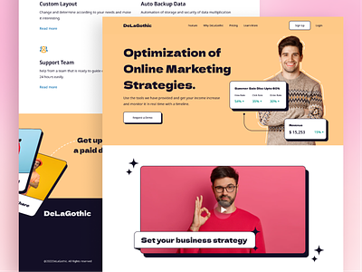 DeLa Gothic - Digital Agency Landing Page