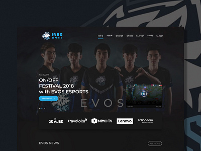 Esport Landing Page branding design ui ux website