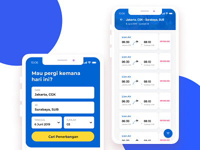 Flight Ticket Booking app branding design flat ui ux