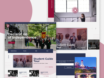 Concept ReDesign Havard University Website branding design ui ux web website