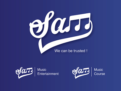 Sams Music Entertainment Logo branding logo logo 2d logodesign musiclogo