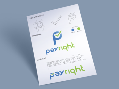 Rebranding - Payright logo logo mark logo design branding logo