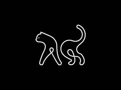 Label wine LOGO cat design gato icon line logo print spain symbol vector wine