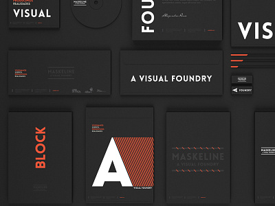 Maskeline. A visual foundry brand branding cine design identity logo ui