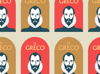 "El Greco" Logo. Versiones de color art arte branding icons illustration logo spain type typography