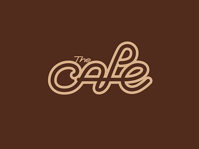 The Cafe branding cafe illustration lettering logo twitch typography vector wordmark