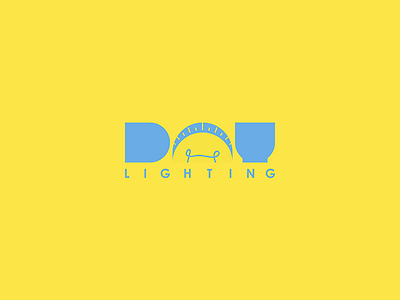 Day Lighting branding day illustration lightbulb lighting logo typography vector wordmark