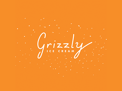 Grizzly Ice Cream branding cream grizzly ice illustration lettering logo typography vector wordmark