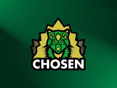 The Chosen branding chosen esports fantasy illustration logo sports typography vector wolves