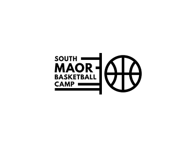 South Maor Basketball Camp basketball branding camp icon illustration logo symbol vector wordmark