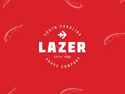 Lazer Sauce Company Bbb branding design hot sauce identity illustration lazer logo south carolina typography vector wordmark