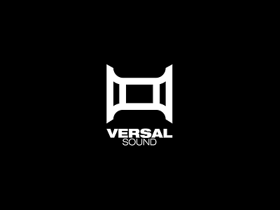 Versal Sound audio branding design headphones high definition icon illustration logo symbol theater typography vector