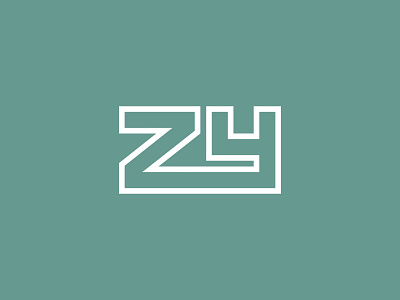 ZY branding design identity illustration letters logo monogram typography vector