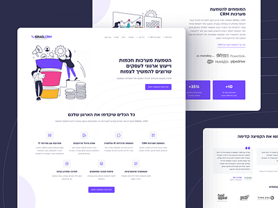 ISRAEL-CRM Landing business crm elementor figma integration landing minimal ux uxdesign web design webdesign wordpress