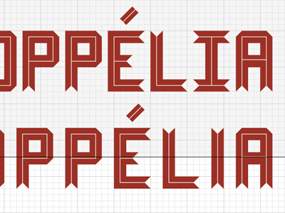 Triangle type typography