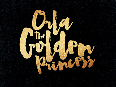 Orla, The Golden Princess foil gold print