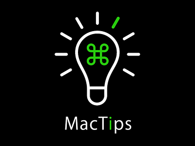 MacTips Logo Design apple command idea mac tips