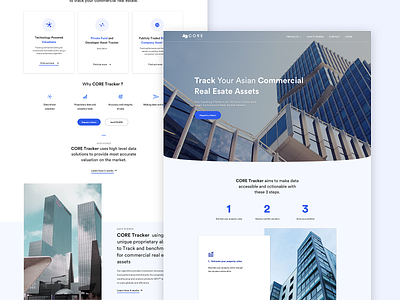 Landing page - CORE Tracker
