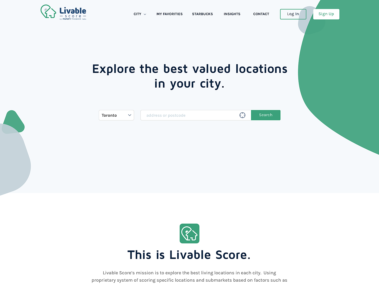 Landing Page - Livable Score By Peini Chiang On Dribbble