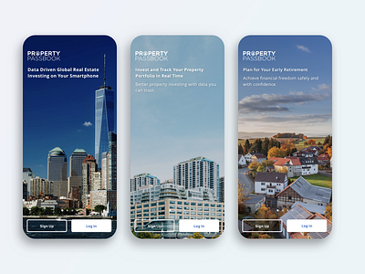 Welcome screen - Property Passbook investment property property management real estate user onboard welcome screen