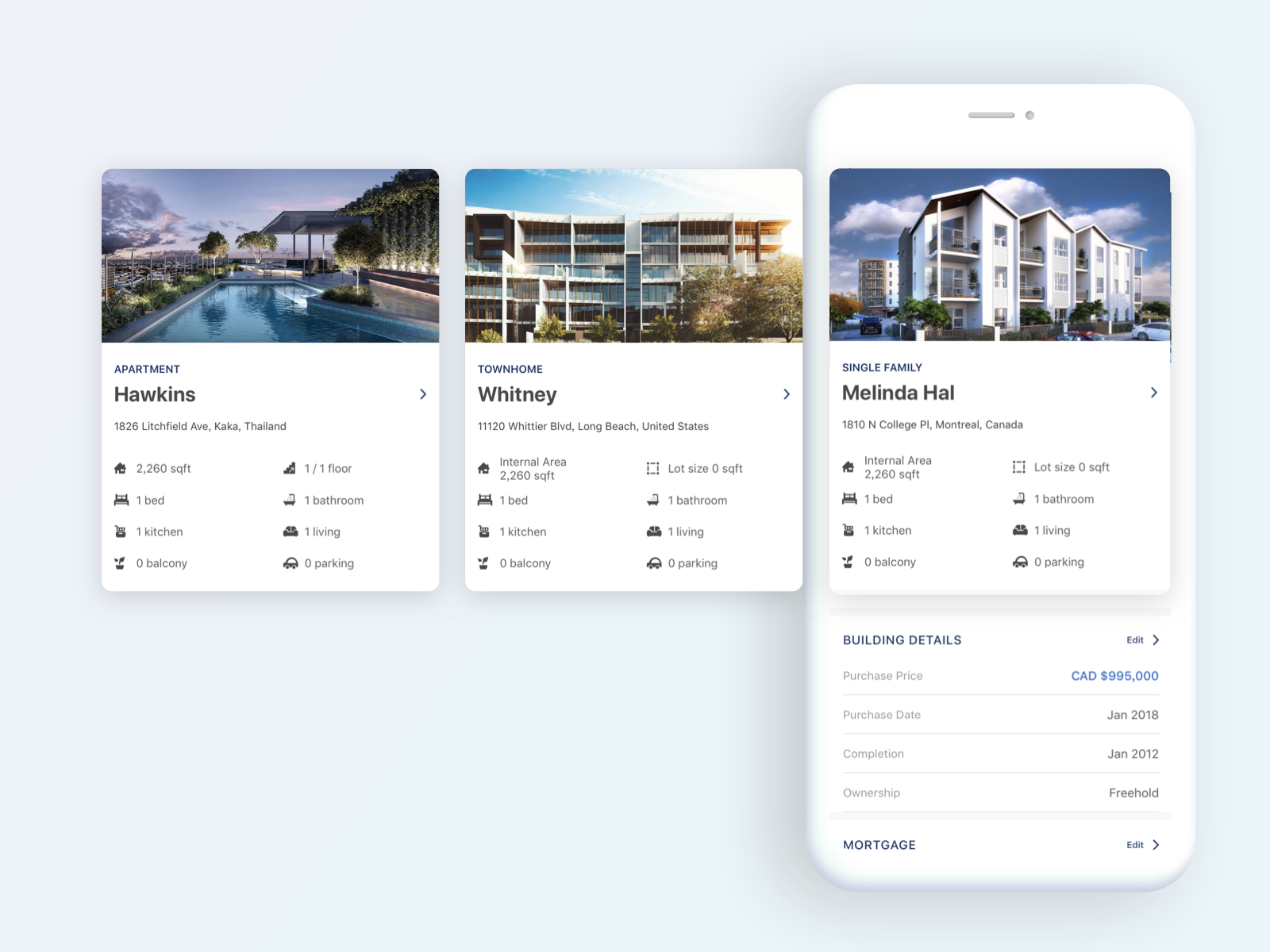 Property details Property Passbook by Peini Chiang on Dribbble
