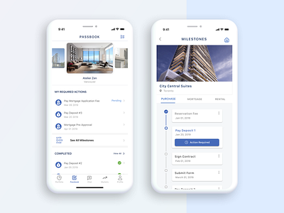 Manage & milestones - Property Passbook