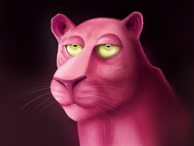 Pink Panther animation art direction character design fanmade illustration