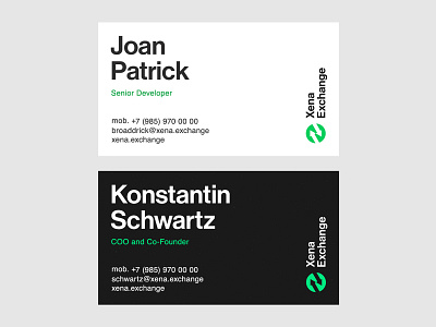 Xena — Business Card Design