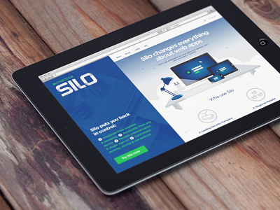 Silo website authentic8 design ipad silo site ui web website