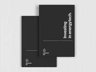 Upstream Lab — Corporate Notebook branding clean composition corporate graphic design grid identity notebook simple typography