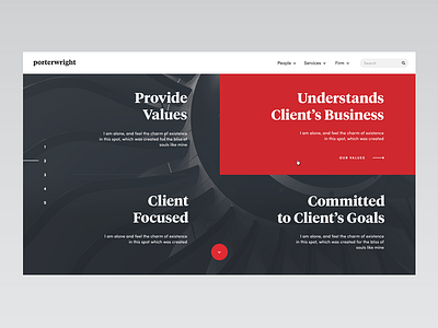 Lawfirm — Values Screen law law firm minimal simple type typography ui ux web website