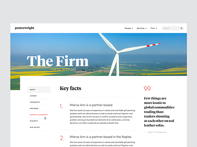 Lawfirm — Content Page law law firm minimal simple type typography ui ux web website