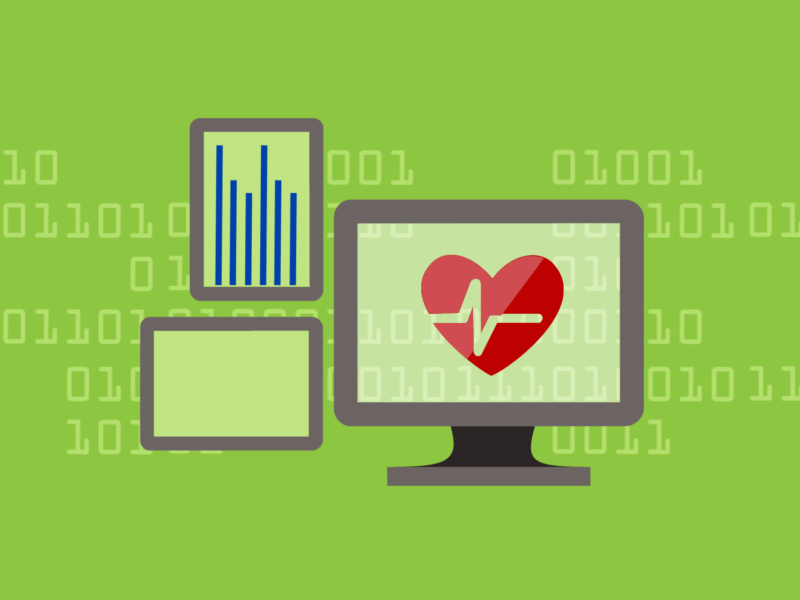Data Health animation check up data graph health visualization