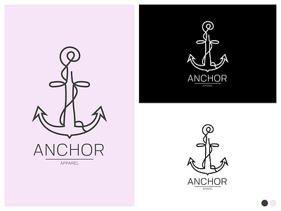 Anchor branding design illustration logo vector