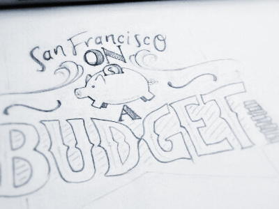 San Francisco on a budget logo piggy bank san francisco