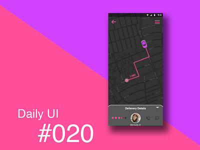 Daily Ui 020 -Location Tracker- app branding dailyui dailyuichallenge design dribbble gps locationtracker ui uidesign ux