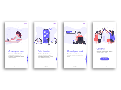 Daily Ui 023 -Onboarding-