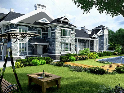 Exterior 3D Rendering