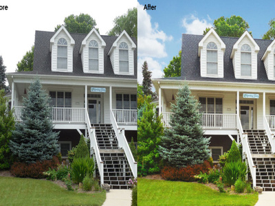 Real Estate Sky Change Services real estate photo editing sky change