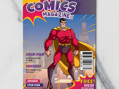 Comic Magazine Design magazine cover magazine design