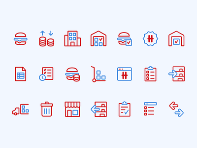 Icon set / Hesburger