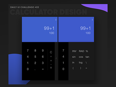 Daily UI Challenge-Design a calculator UI calculator colors palette daily ui challenge figma material ui ui user interface userinterface ux vibrant colors xd