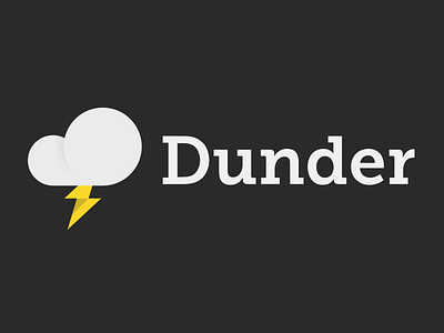Dunder Logo cloud design icon iphone lightning logo thunder web
