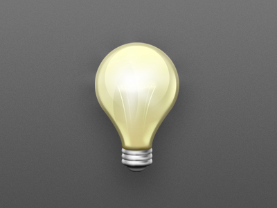 Lightbulb glass icon idea lamp light lightbulb