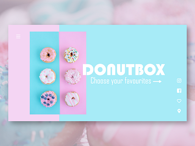 Donutbox design donuts landing page