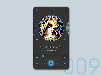 Music Player - Daily UI 009 dailyui dark design mobile app music musicplayer ui uidesign uimobile ux